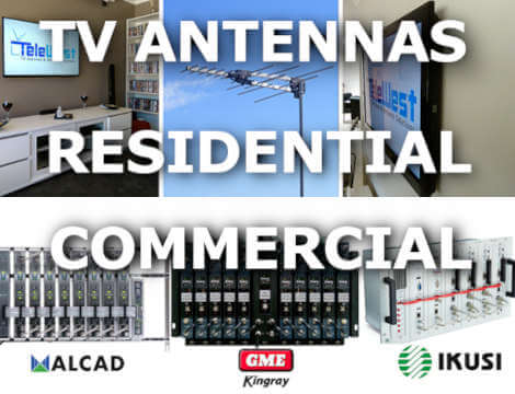 Commercial and home TV antenna installation services in Perth's northern suburbs.