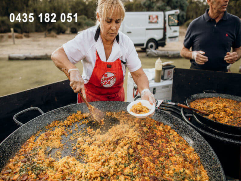 Spanish paella food catering Perth.